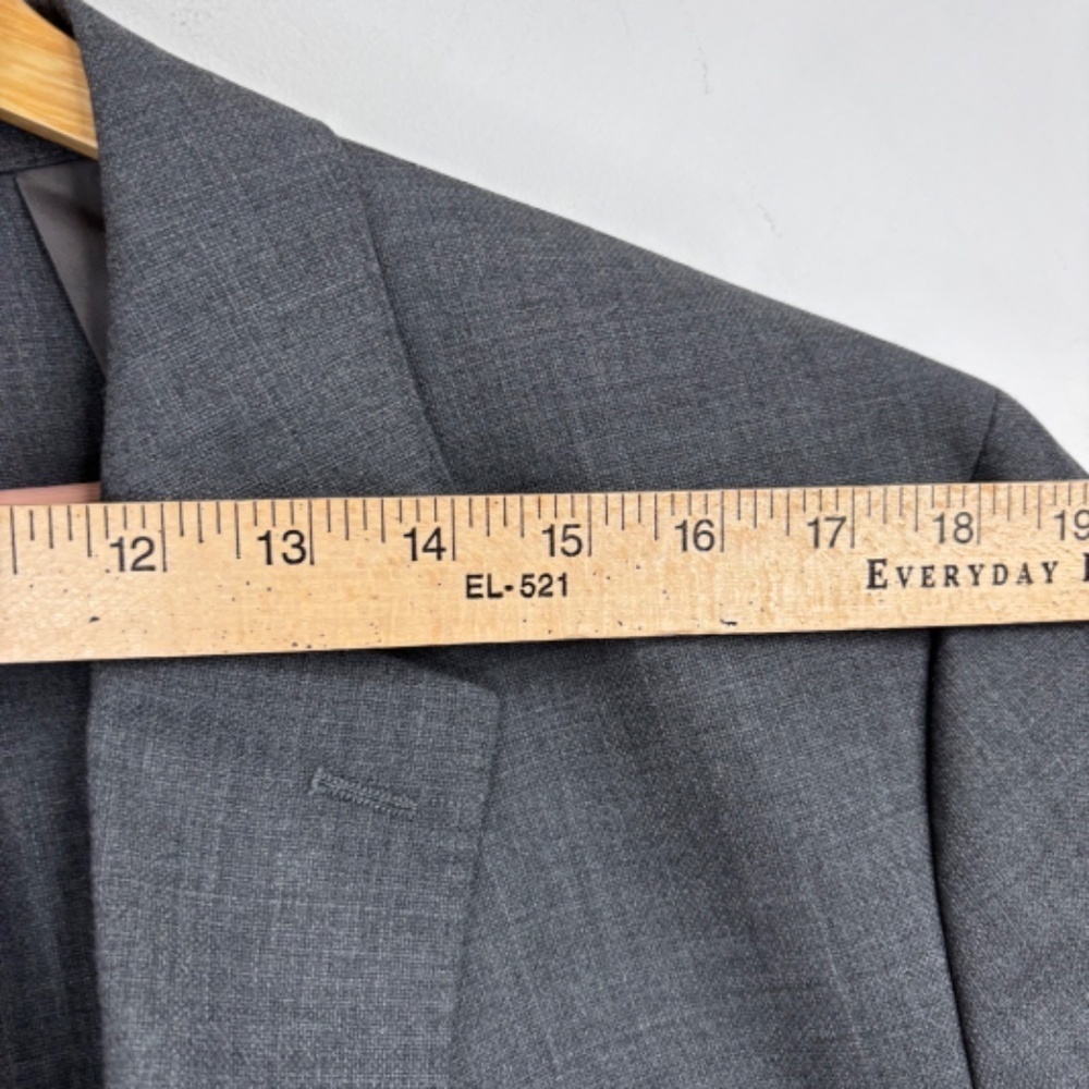 Banana Republic Blazer 44R Slim Fit Wool Suit Jacket Classic Preppy Academia - Picture 12 of 14